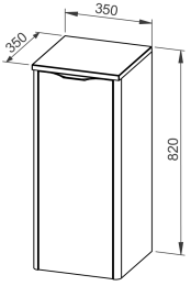 Halbhochschrank ARDEA 35x82, L/R
